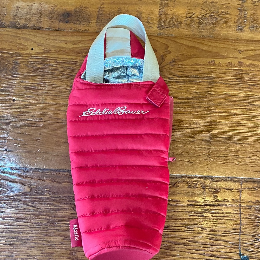 Eddie Bauer Wine Bottle Puffer Jacket or Barbie Sleeping Bag!!!